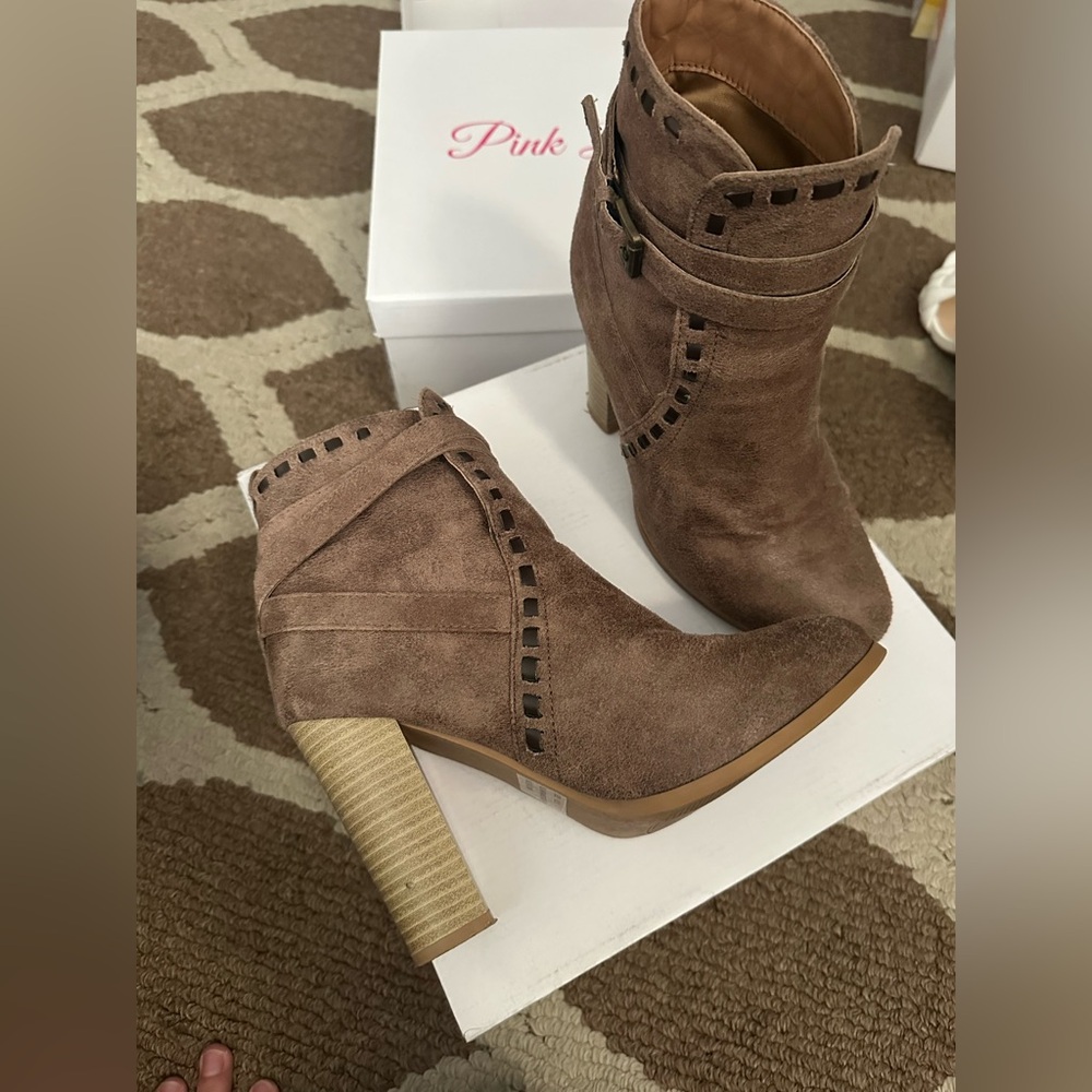Brown booties